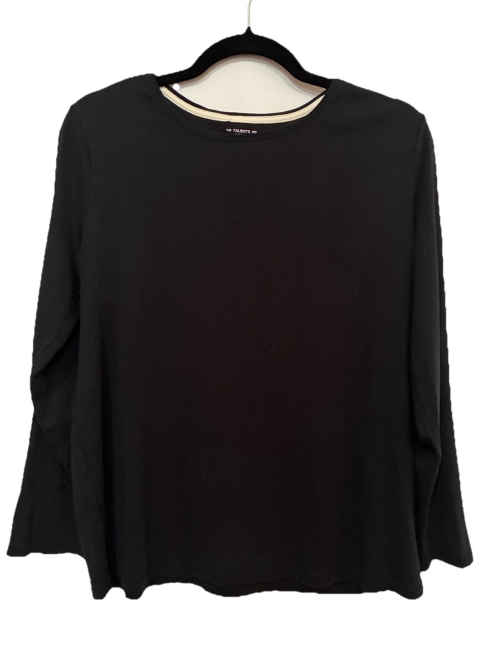 Talbots Black Cotton Tee